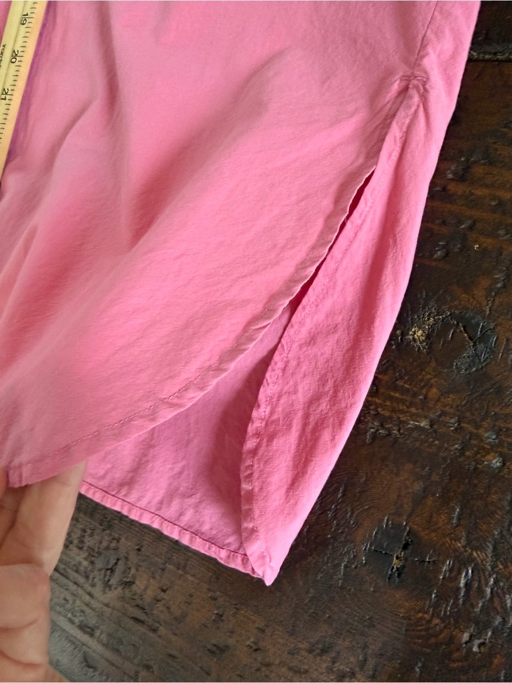 Madewell Pink Oversized Poplin Button Down Shirt Pocket Long Sleeve XXS XS - Picture 4 of 9